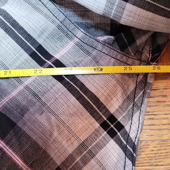 INC International Concepts Black and Gray Casual Button Down Shirt SIZE XXL - Picture 4 of 8